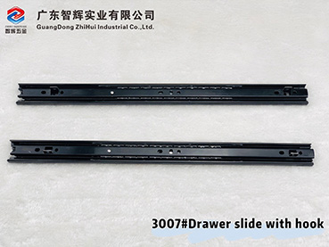 Drawer slide ZH-3008B# 3-Fold Bottom-Support Ball Bearing Slide