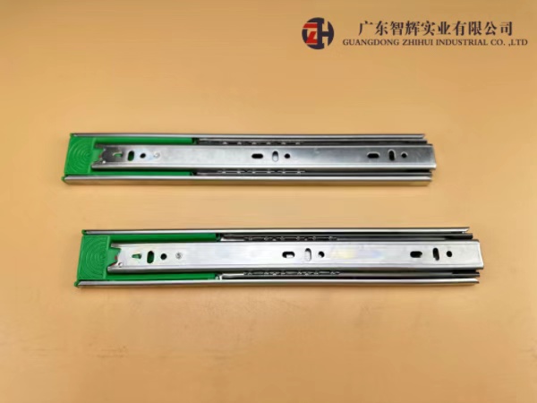 Drawer Slide ZH-4512G# 3-Fold  Soft-closing Ball Bearing Slide 